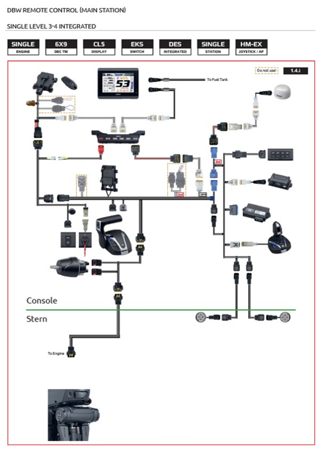 HELM MASTER EX - LEVEL 3-4 INTEGRATED (Інтегроване електрогідравлічне кермове керування)